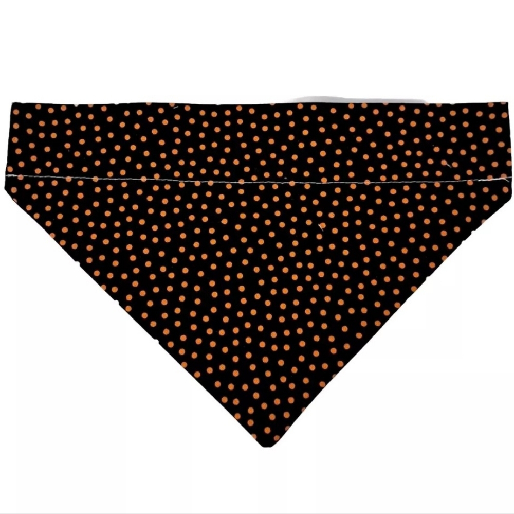 Halloween Dog Bandana Medium Neck 15"-16" & Collar Up to 3/4"